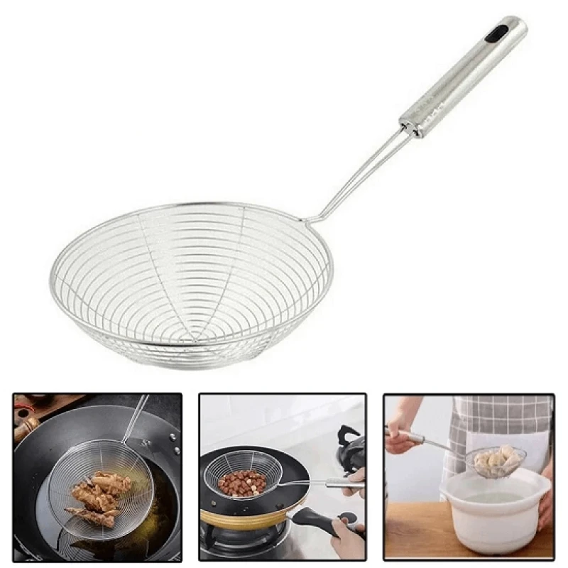 Çelik Lüx Paslanmaz Yağ Kevgiri