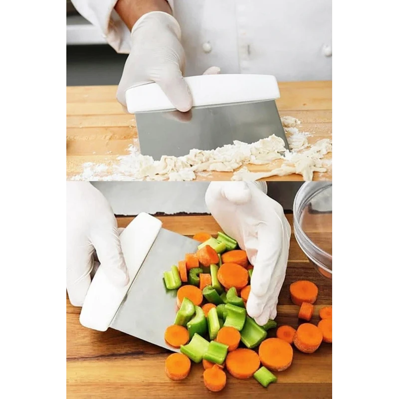 Çelik Spatula Hamur Kesici