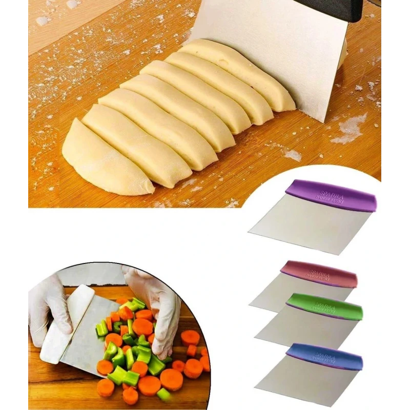 Çelik Spatula Hamur Kesici
