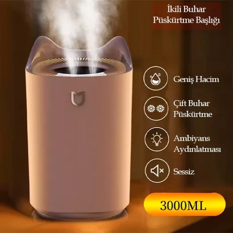 Çift Sprey Buhar Aroma Makinesi Hava Nemlendirici