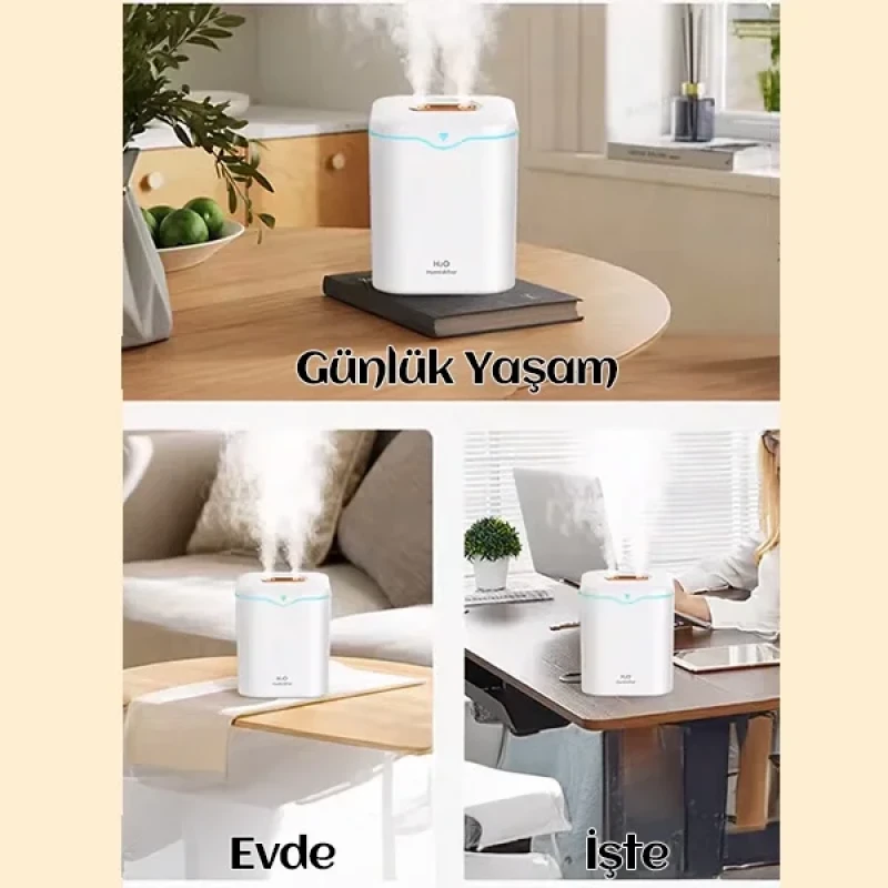 Çift Sprey Hava Nemlendirici Buhar Aroma Makinesi