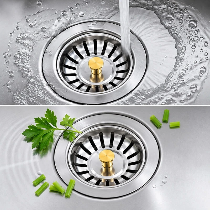 Çöpmak Süzgeç Mutfak Lavabo Sifon Gider Metal Tıpa Süzgeci 8 cm