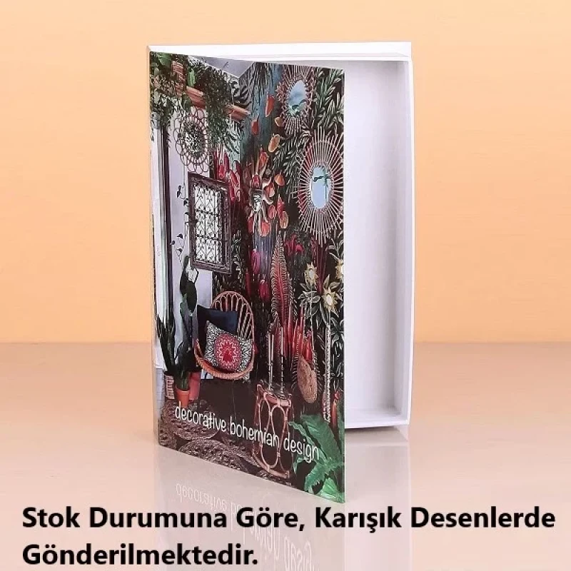 Dekoratif Kitap Kutusu Kitap Görünümlü Kutu