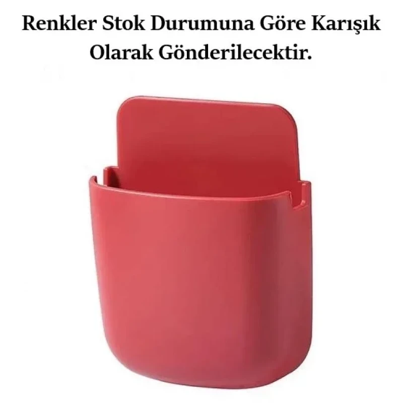 Duvara Yapışan Telefon Kumanda Tutucu Kalemlik