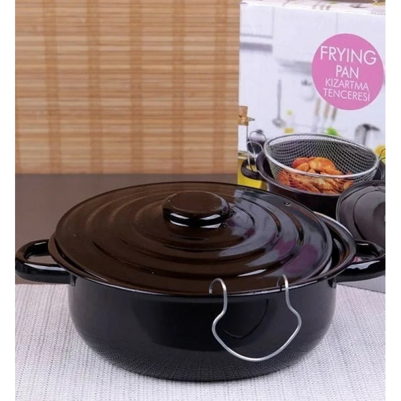 Emaye Fritöz Kızartma Tenceresi