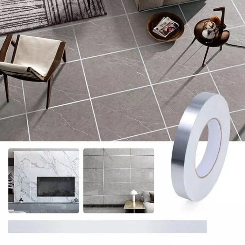 Fayans Arası Yapışkan Derz Bandı Gümüş 50m x 1cm