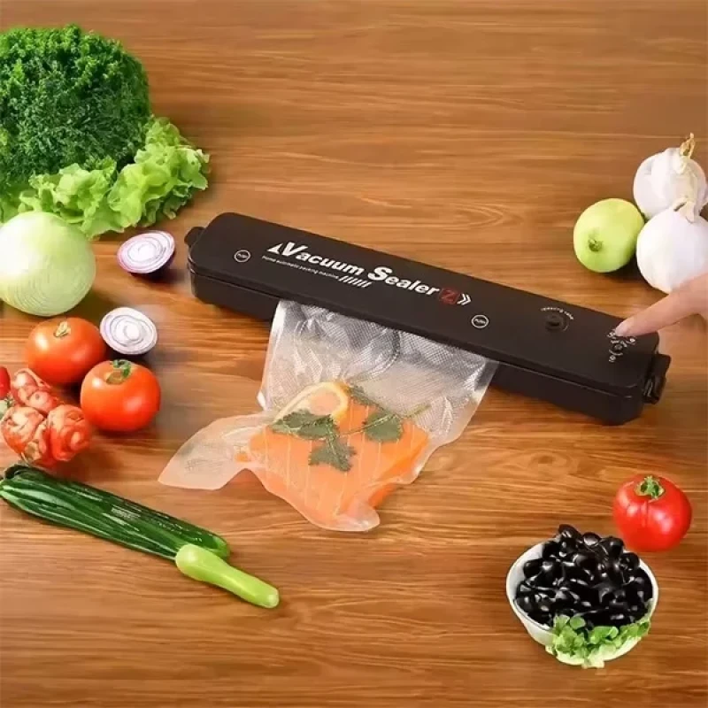 Gıda Paketleme Vakum Makinesi ve 10 Adet Vakum Poşeti Torbası