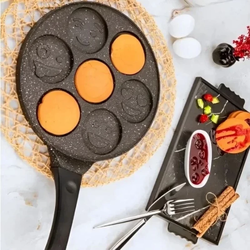 Gülen Yüz Emojili Pankek Tavası 28 Cm