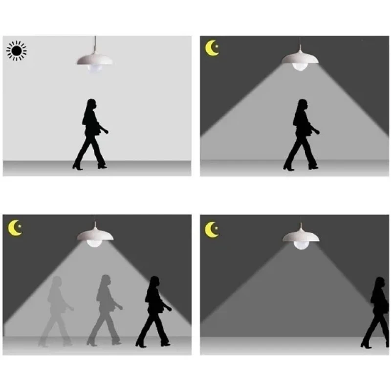 Hareket Sensörlü Led Ampul Lamba 9 W