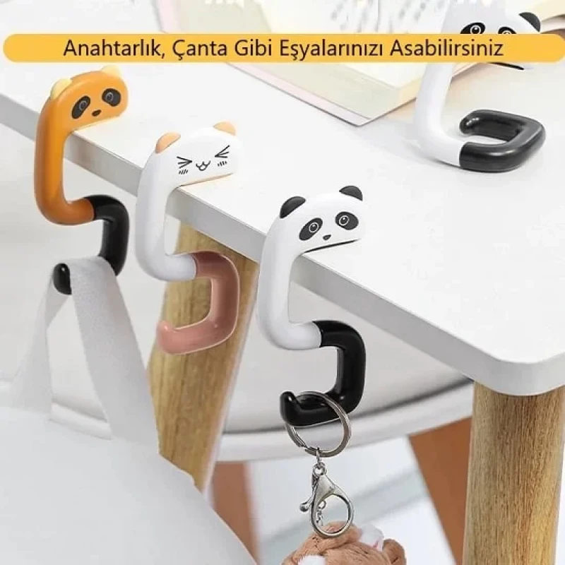 Hayvan Figürlü Katlanabilir Kancalı Çanta Askısı