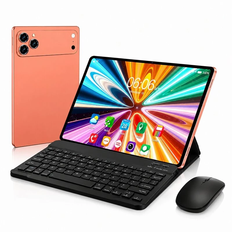 i7 Pro Max Tablet 1 TB Depolama 16 GB Ram Kablosuz Klavye Mouse Kılıf Hediyeli 10.1 inc Tablet