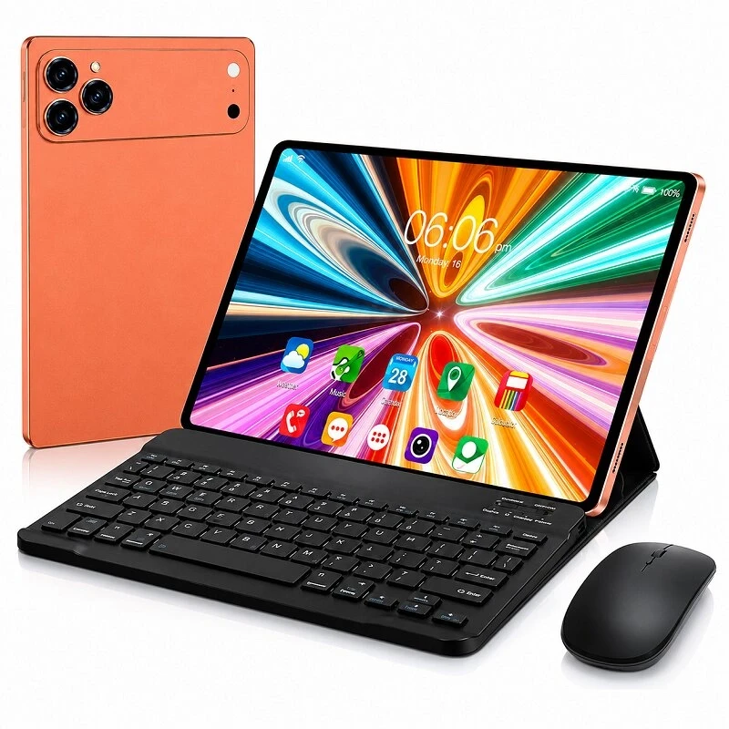 i7 Pro Max Tablet 16 GB Ram 1 TB Depolama Kablosuz Klavye Mouse Kılıf Hediyeli 10.1 inc Tablet