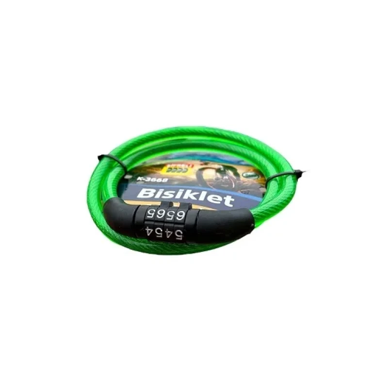 İnce Şifreli Bisiklet Kilidi 65 cm