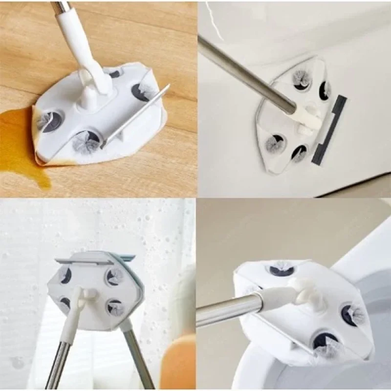 Islak Mendiller İle Uyumlu Çekçekli Cam Duvar Yüzey Silme Mopu