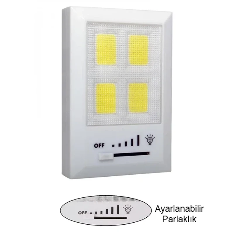 Kablosuz Güç Ayarlı Led Duvar Lambası