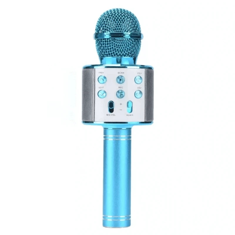 Karaoke Bluetooth Mikrofon Speaker Mavi