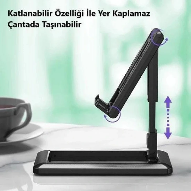 Katlanabilir Masaüstü Telefon ve Tablet Tutucu