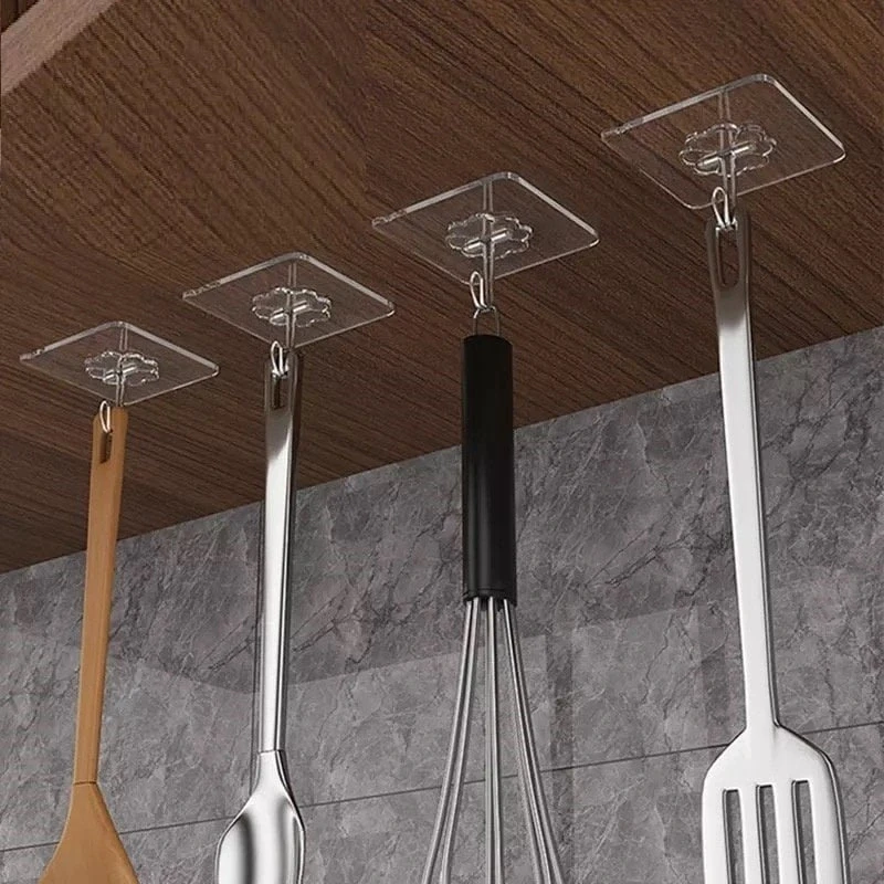 Kendinden Yapışkanlı Güçlü Şeffaf Askı 5 Li Set