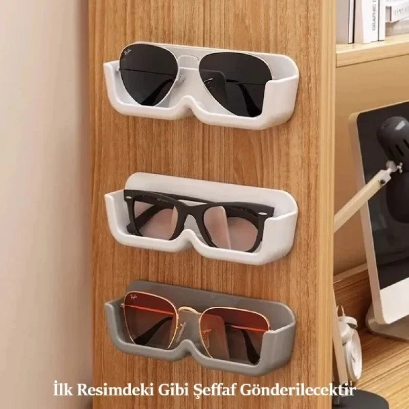 Kendinden Yapışkanlı Şeffaf Gözlük Standı