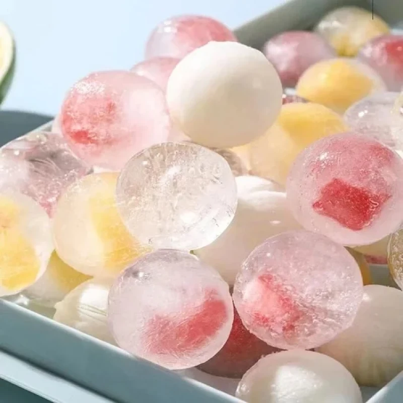 Küre Buz Kalıbı 33 Lü Kapaklı Kokteyl Buz Kalıbı