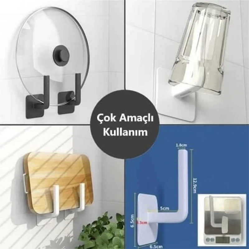 L Şekilli Çok Amaçlı Havlu Askısı