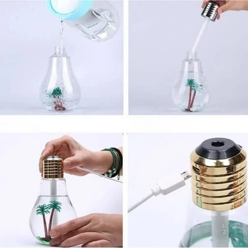 Ledli Ampül Hava Nemlendirici Buhar Makinesi