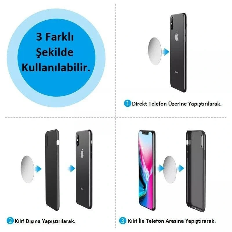 Mandallı Mıknatıslı Klima Telefon Tutucu