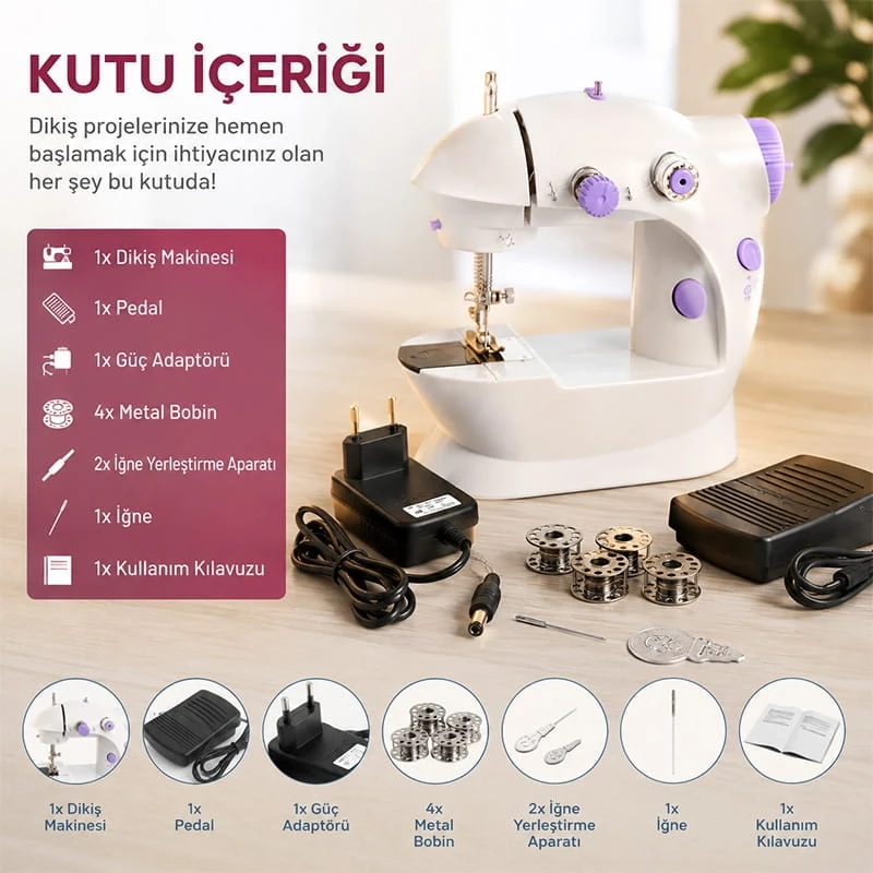 Mini Ev Tipi Dikiş Makinesi