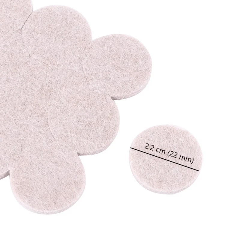 Mobilya Altı Zemin Koruyucu 20 mm Yuvarlak Keçe