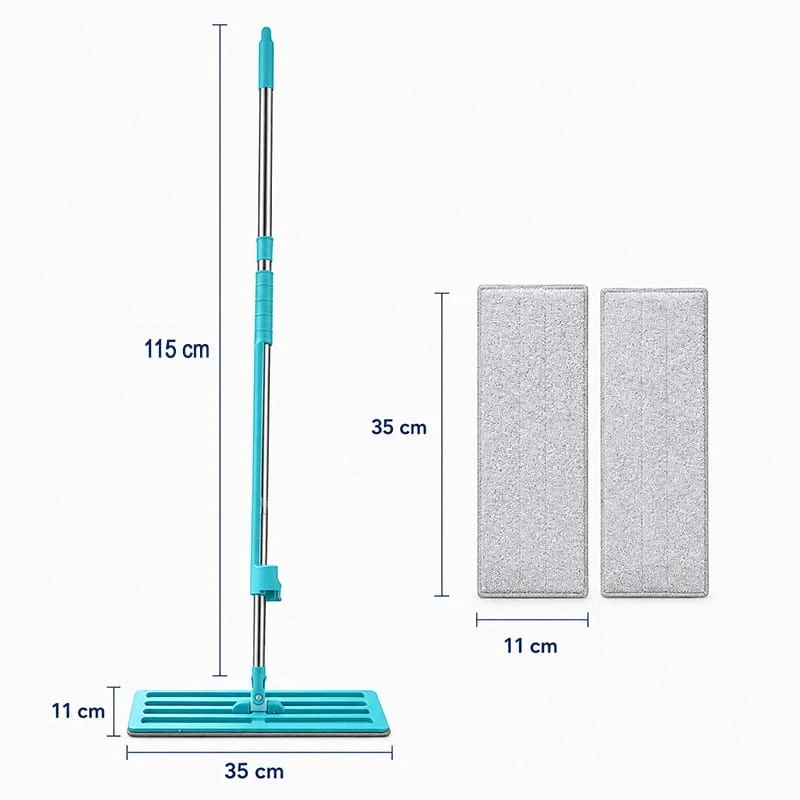 Otomatik Sıkma Mekanizmalı Sihirli Mop Yer Duvar Silme Mopu