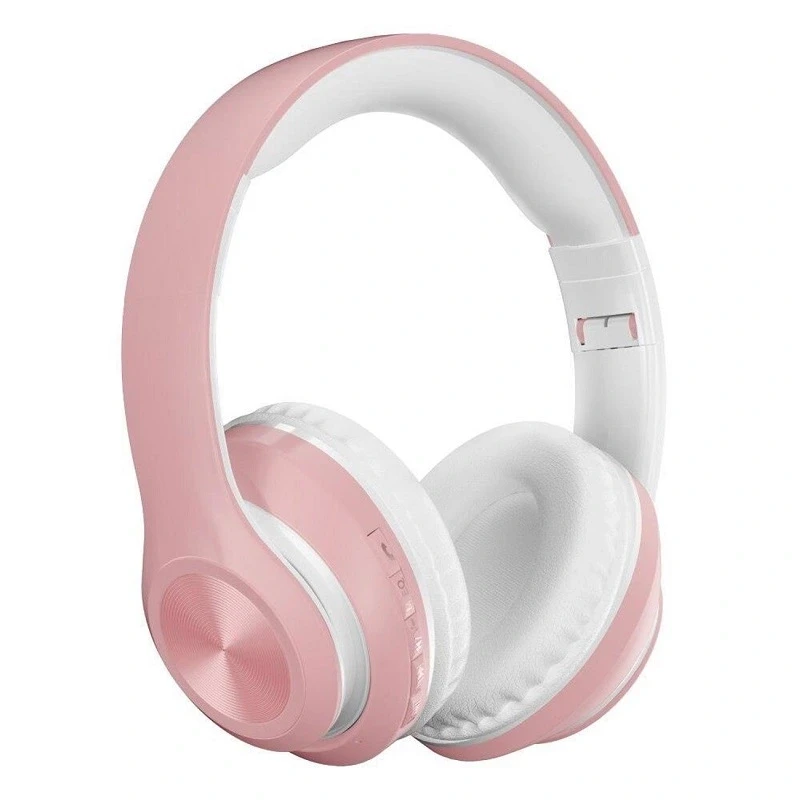P68 Kafaüstü Bluetooth Kulaklık Kablosuz Stereo Kulaklık Pembe