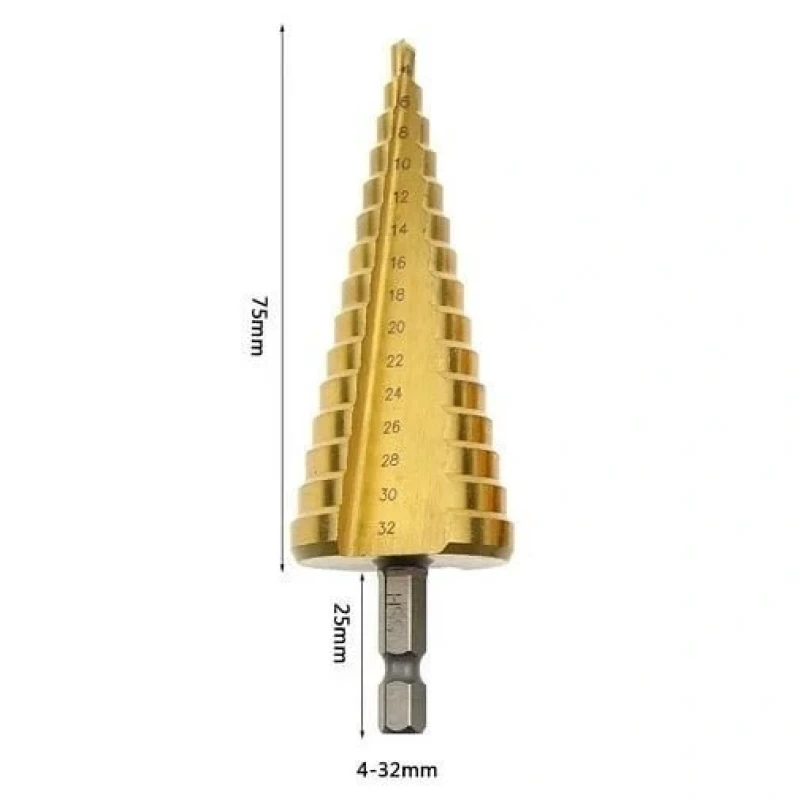 Paslanmaz Matkap Ucu Kademeli Sac Delme Aparatı
