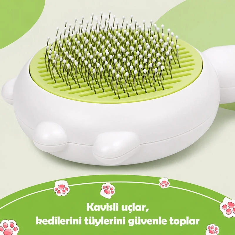 Pati Tasarımlı Otomatik Temizlenen Evcil Hayvan Fırçası