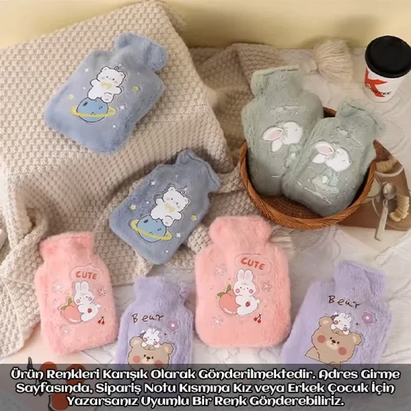 Polar Kılıflı Bebek Çocuk Sıcak Su Torbası