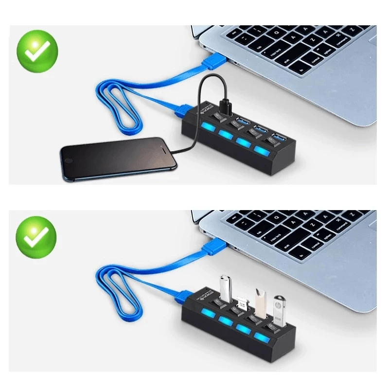 Polygold 4 Port Anahtarlı Usb 2.0 Çoğaltıcı