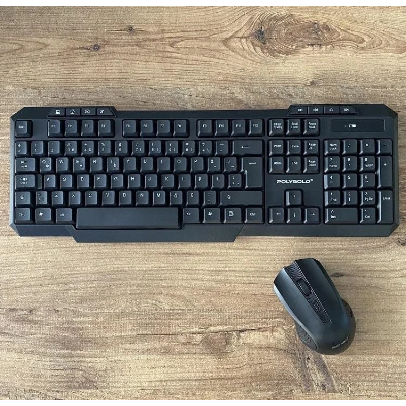Polygold Kablosuz Klavye Mouse Seti Q Klavye