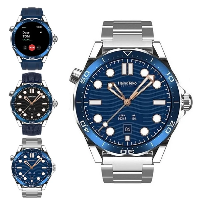 RW48 Amoled Ekran Android Ios Harmonyos Uyumlu 3 Kordonlu Akıllı Saat Gümüş Kasa