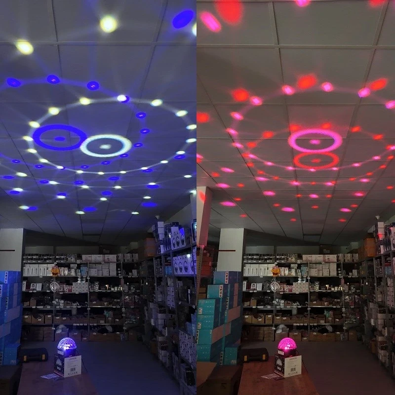 Sahne Disko Topu Usb Bluetooth Hoparlör Led Işıklı Dönen Parti Işıklı