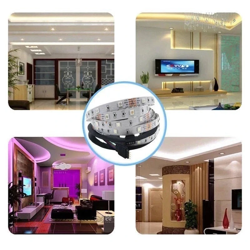 Şerit Led Animasyonlu RGB Led Seti 5 mt