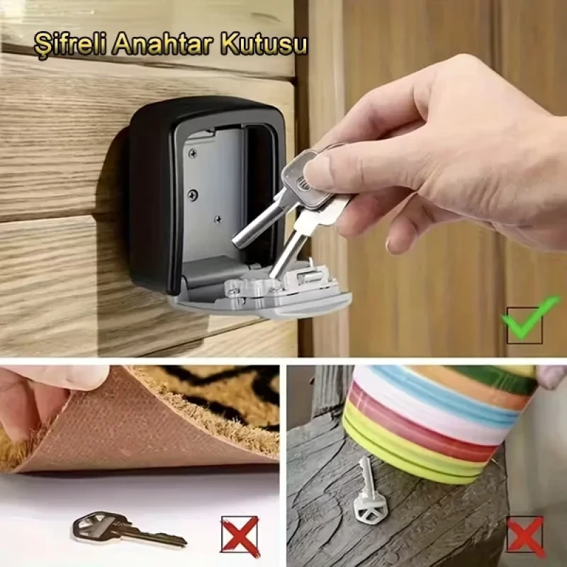 Şifreli Anahtar ve Eşya Saklama Güvenlik Kasası