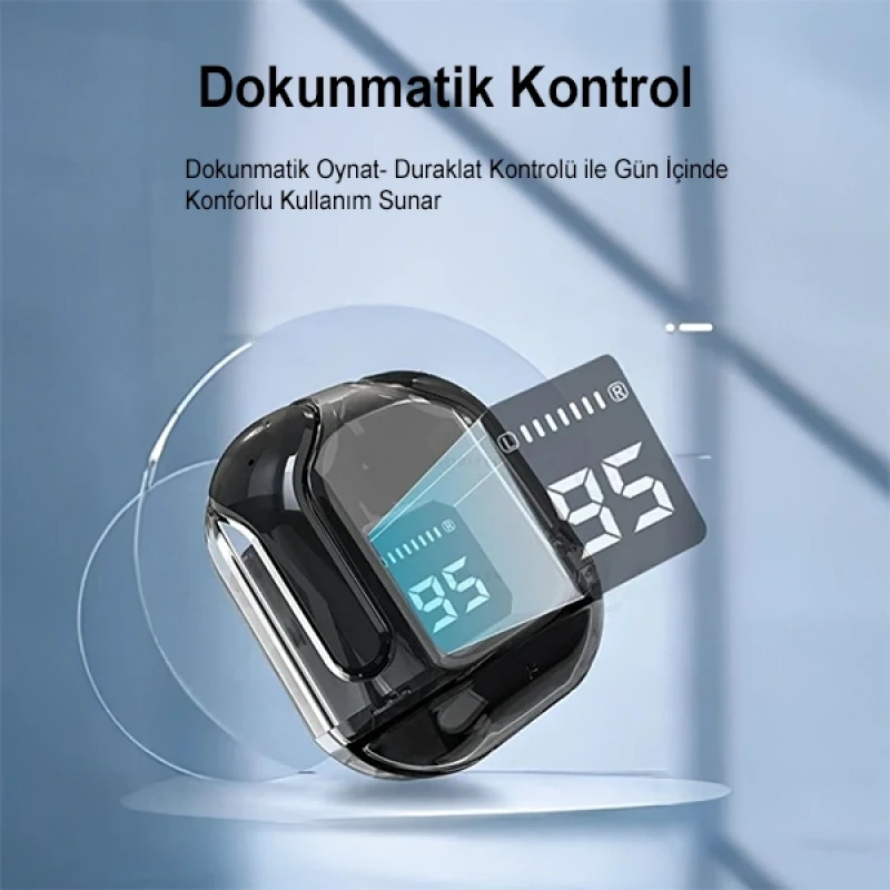Siyah Ultrapods Max Kablosuz Bluetooth Kulaklık Tws 5.3