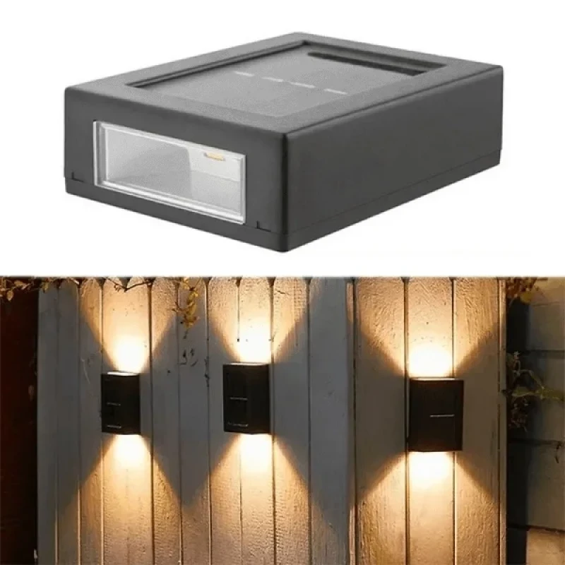 Solar Güneş Enerjili Çift Taraflı Duvar Lambası