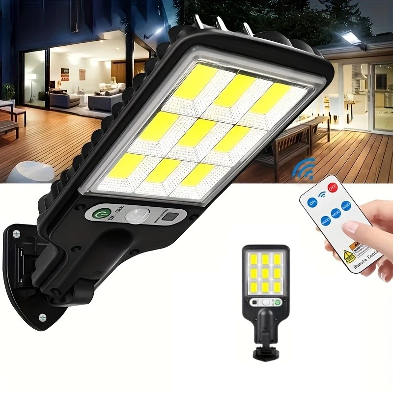 Solar Güneş Enerjili Led Bahçe Aydınlatması 120 Ledli 3 Modlu Hareket Sensörlü