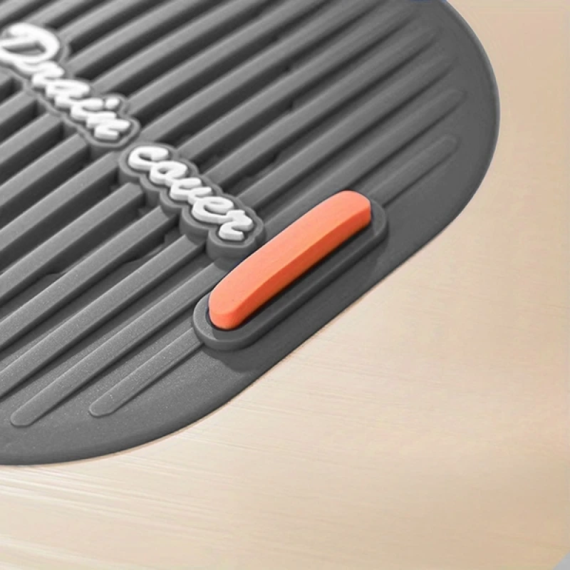 Süzgeçli Silikon Lavabo Gider Koruyucu Mat Gri