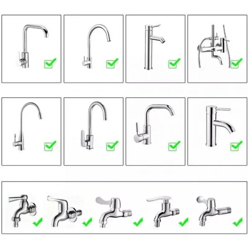 Tasarruflu 3 Fonksiyonlu Musluk Başlığı Krem