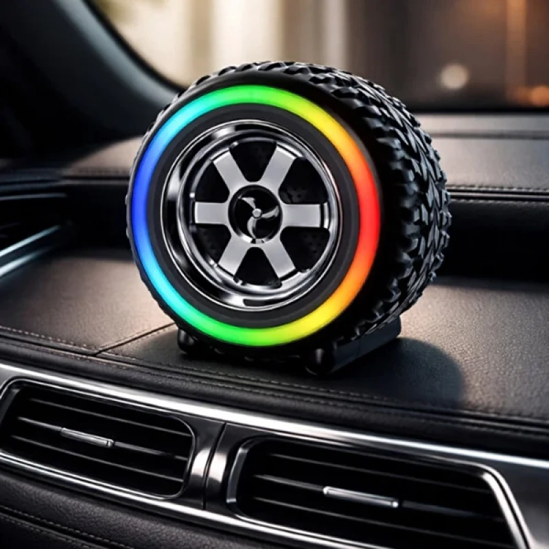 Tekerlek Tasarımlı Bluetooth Speaker USB TF Kart Bluetooth Destekli Tekerlek Hoparlör