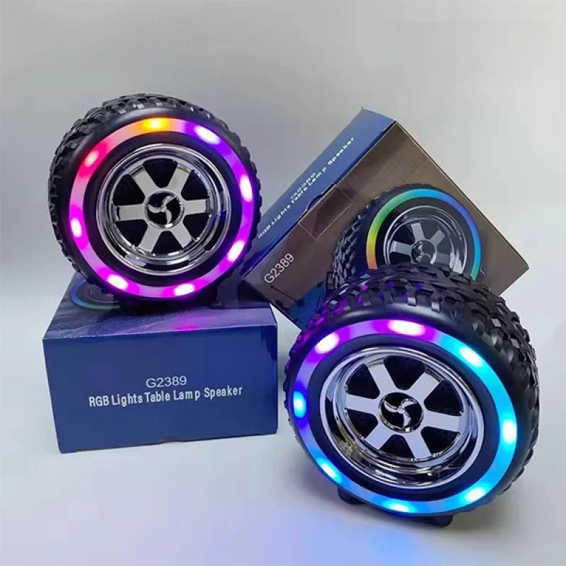 Tekerlek Tasarımlı Bluetooth Speaker USB TF Kart Bluetooth Destekli Tekerlek Hoparlör