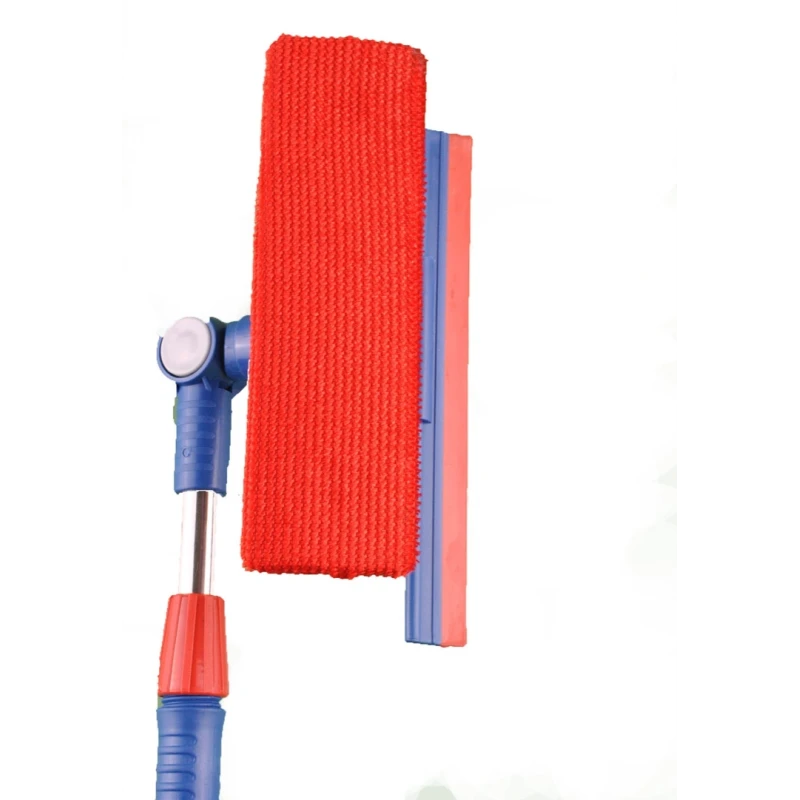 Teleskobik Mikrofiber Çift Taraflı Cam Silme Aparatı