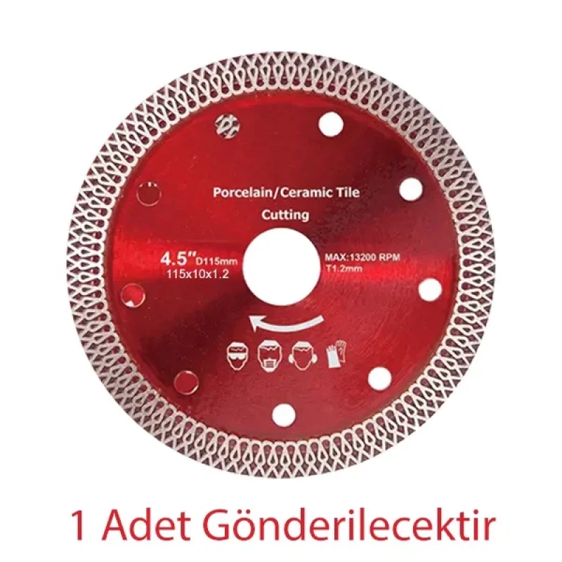 Turbo Elmas Testere Granit Mermer Seramik Kesme Diski 1.15 mm