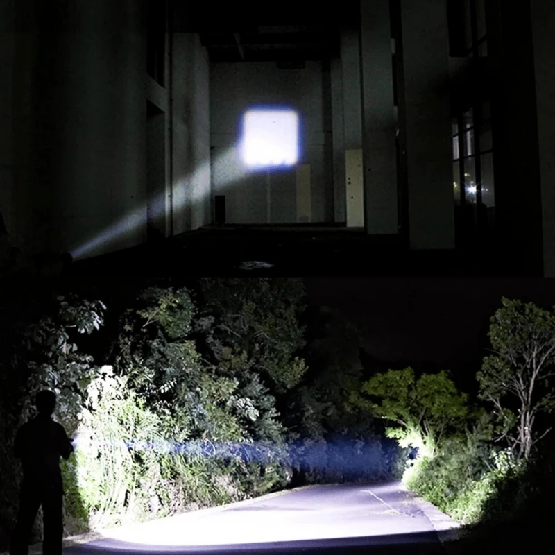 Ultra Güçlü Taktik Şarjlı Led El Feneri Çakarlı